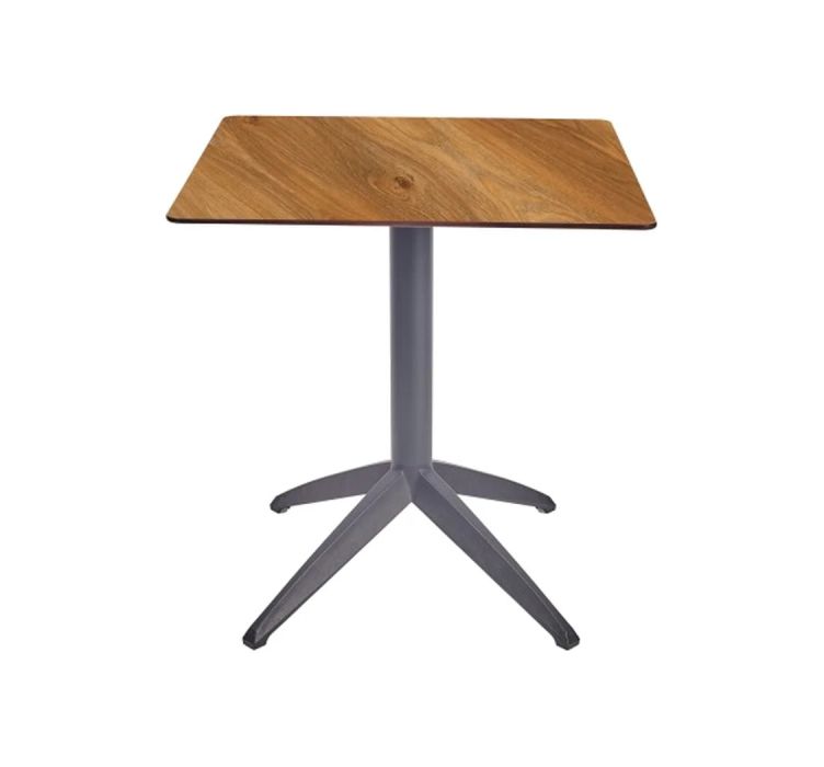 Стіл QUATRO FIX 70x70 ANTRACITE-OAK1